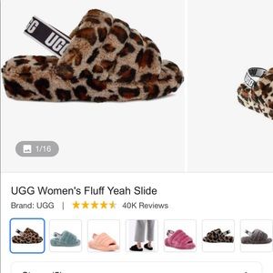 Ugg Fluff Yea Slide Leopard